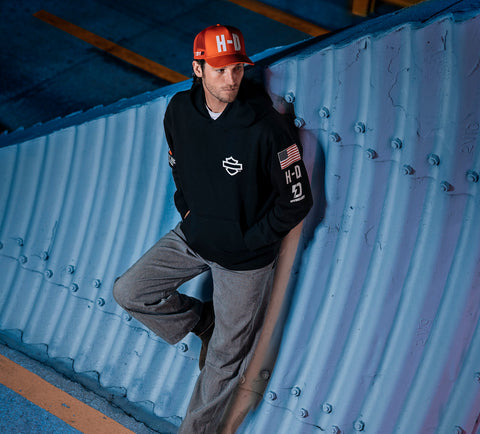 Harley-Davidson Factory Racing Fanwear Hoodie - Harley Black 96369-26VX