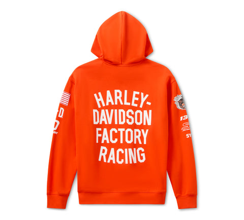 Harley-Davidson Factory Racing Fanwear Hoodie - Racing Orange 96370-26VX