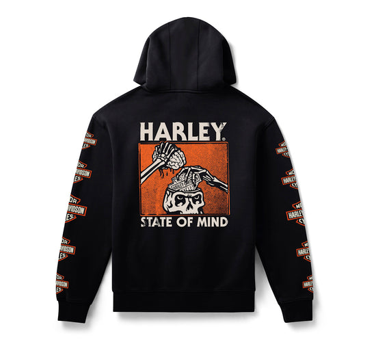Harley-Davidson Men's H-D State of Mind Pullover Fleece Hoodie 96383-26VM
