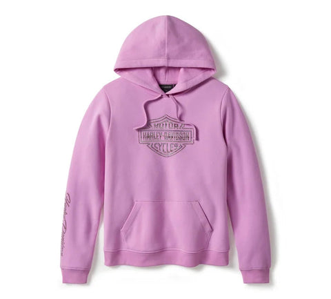Harley-Davidson Women's Essential Bling Pullover Fleece Hoodie Purple 96417-25VW