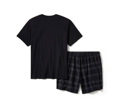 Genuine Harley-Davidson® Men's Plaid Pajama Shorts Set 96469-25VM