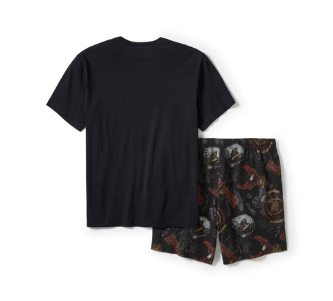 Genuine Harley-Davidson®  Men's 80s Tank Pajama Shorts Set 96470-25VM