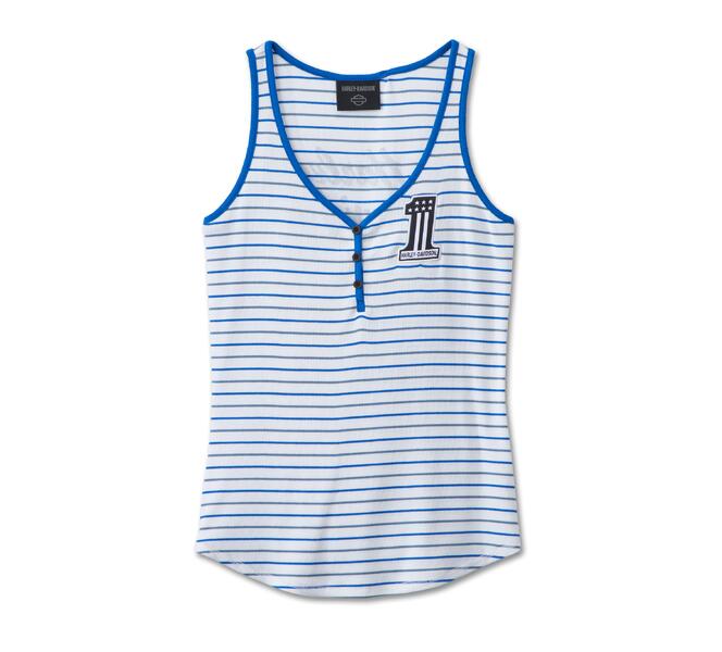 Harley Davidson #1 Racing Striped Tank 96493-24VW