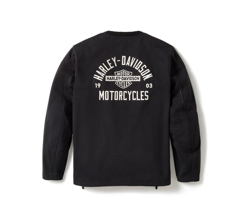 Harley-Davidson 96657-25VM Men's H-D® Deflector Riding Fleece - HARLEY BLACK