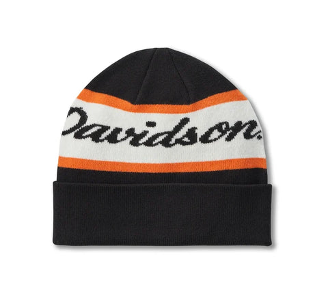 Genuine Harley-Davidson® H-D Script Beanie - Harley Black 97630-25VM