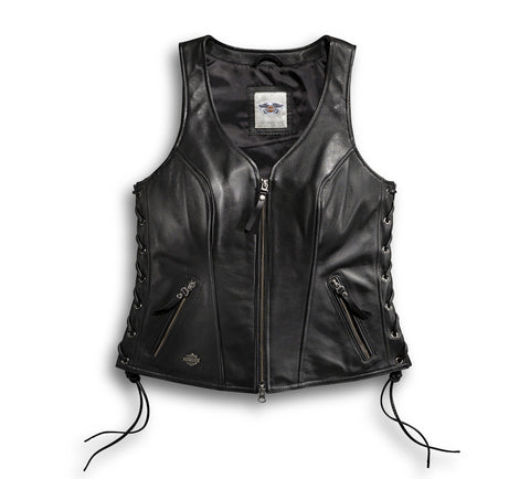 Gilet 98071-14VW Harley-Davidson Vest-avenue, pelle, nero