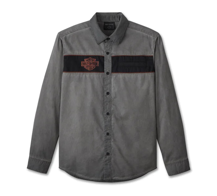 Genuine Harley-Davidson® Men's Iron Bond Long Sleeve Shirt 99177-24VM
