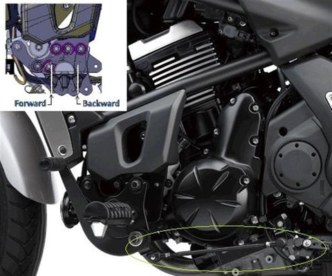 Kawasaki ERGO-FIT™ Extended Reach components Vulcan S K53001252C  Extended Reach rear seat + bracket