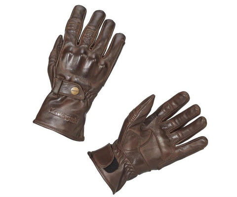 Kawasaki 077CRM22101L BRISTOL LEATHER GLOVES (male) XL