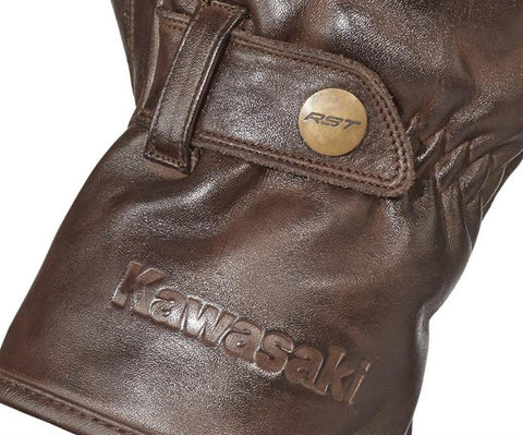 Kawasaki 077CRM22100S BRISTOL LEATHER GLOVES (male) S