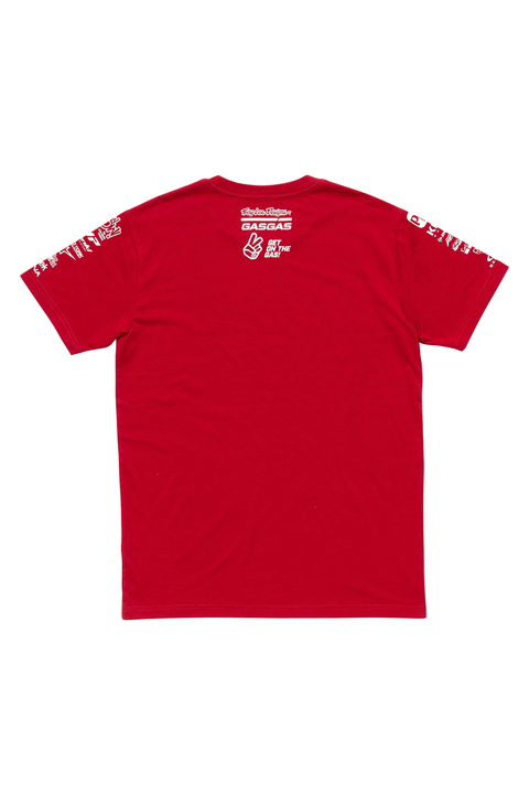 GASGAS - TLD TEAM T-SHIRT DARK RED - 3GG24006750X