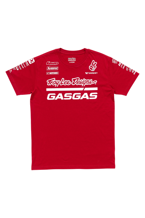 GASGAS - TLD TEAM T-SHIRT DARK RED - 3GG24006750X