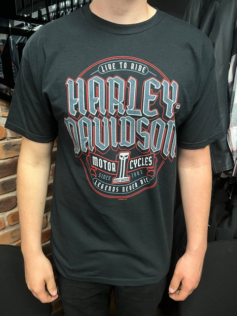 Genuine Leeds Harley-Davidson® Dealer T-shirt 'IMMORTAL LABEL' 40291666