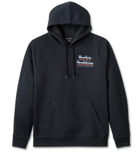 Genuine Harley-Davidson Loaded with Horsepower Raglan Hoodie - Harley Black 96105-25VM