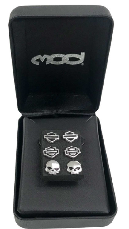 Harley-Davidson® Women's Bar & Shield/Skull Stud Earrings Set - 3 Styles HDS0005