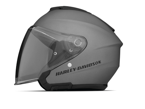 Harley Davidson Maywood II Sun Shield H33 3/4 Helmet - Matte Black Silver 98160-22EX