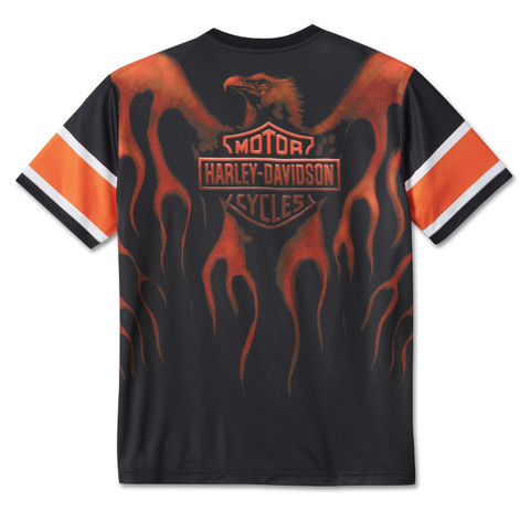 Harley-Davidson Men's Burning Eagle Short Sleeve Tee 96542-24VM