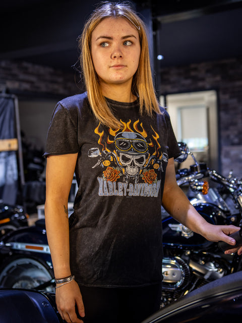 Gateshead Harley-Davidson® Dealer T-Shirt Skull Light 3001749-BLK