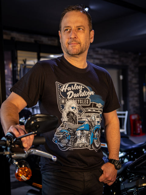 Gateshead Harley-Davidson® Dealer T-Shirt Animated ADT 3001701-BLK