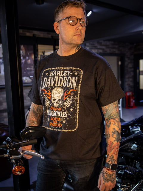 Gateshead Harley-Davidson® Dealer T-Shirt Down Face 3001690-BLK