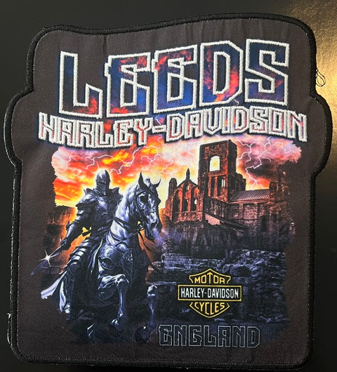 Genuine Leeds Harley-Davidson Custom Sew On Patch 'Kirkstall Abbey' HD-217393