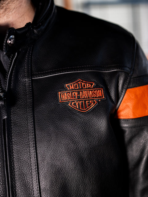 Genuine Harley-Davidson® Men's Hwy-100 Waterproof Leather Jacket 98000-22EM