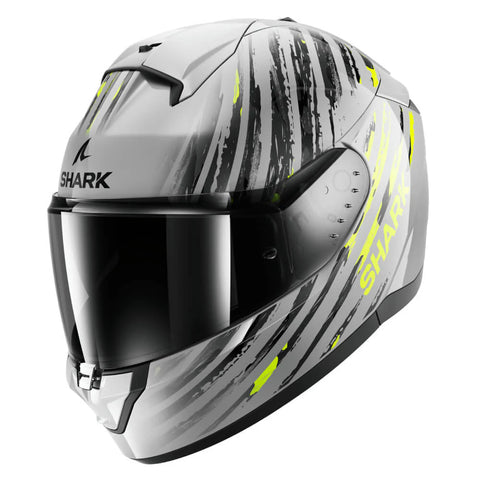SHARK RIDILL 2 HELMET ASSYA SILVER / ANTHRACITE / YELLOW HE1120E-SAY