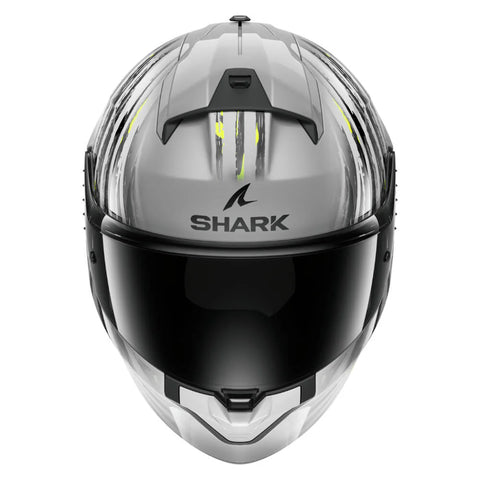 SHARK RIDILL 2 HELMET ASSYA SILVER / ANTHRACITE / YELLOW HE1120E-SAY