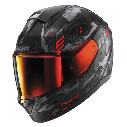 SHARK RIDILL 2 HELMET MOLOKAI MATT BLACK / ANTHRACITE / RED HE1110E-KAR