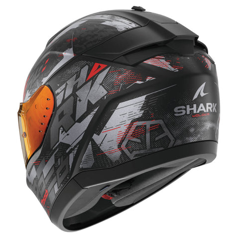 SHARK RIDILL 2 HELMET MOLOKAI MATT BLACK / ANTHRACITE / RED HE1110E-KAR