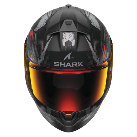 SHARK RIDILL 2 HELMET MOLOKAI MATT BLACK / ANTHRACITE / RED HE1110E-KAR