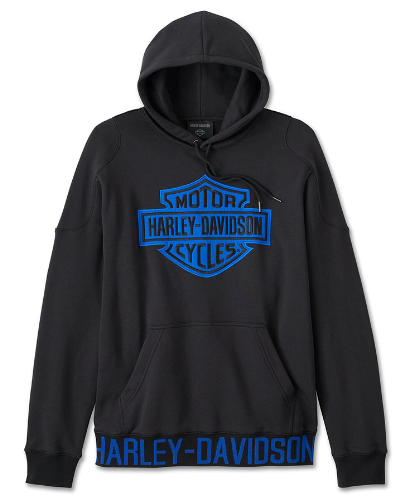 Genuine Harley-Davidson® Mens Start Your Engines Black Pullover Hoodie 96411-24VM