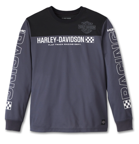 Genuine Harley-Davidson® Men's Blue Blazes Long Sleeve Racing Jersey 96441-24VM