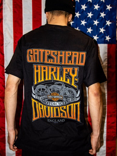 Gateshead Harley-Davidson® Dealer Top -Live Half Adt USA  3001765-BLK