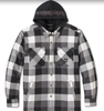 Genuine Harley-Davidson Shirt Jacket Traveler Hooded Black/Grey Plaid 96134-25VM