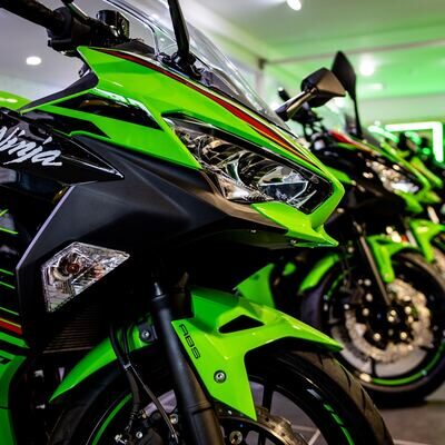 Motorcycles on the floor at the Gateshead store