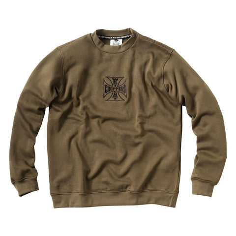 West Coast Choppers Parts Sweatshirt Olive Green