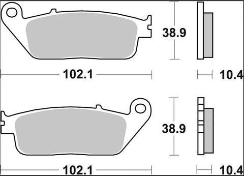 Brembo Ceramic Front Brake Pads 07096