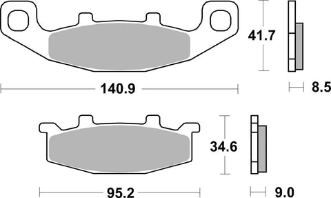 SBS Sintered Metal Brake Pads 597HS