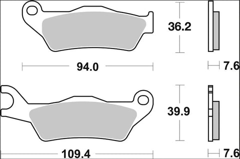 Brembo Ceramic Front Brake Pads 07120