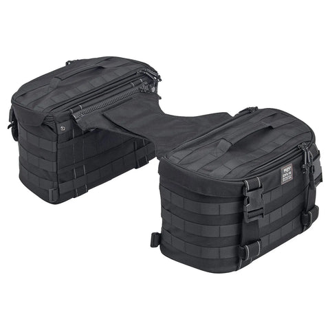 Biltwell Exfil-18 Throw-Over Saddlebags, Black