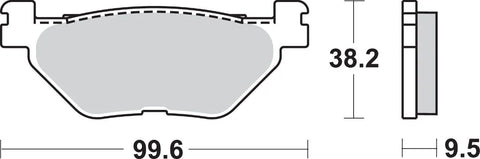 SBS Ceramic Rear Brake Pads 769LS