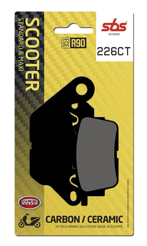 SBS Organic Front Brake Pads 226CT