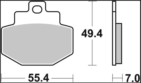 Brembo Sintered Metal Rear Brake Pads 07047XS