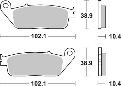 SBS Organic Front Brake Pads 181CT