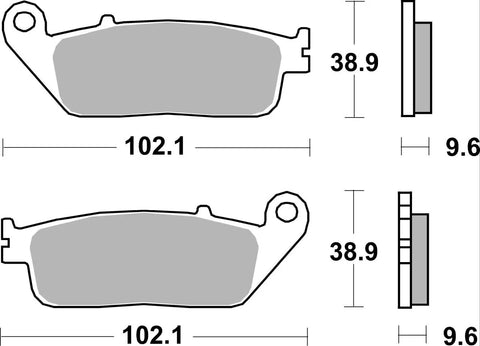 SBS Sintered Metal Front & Rear Brake Pads 700RST