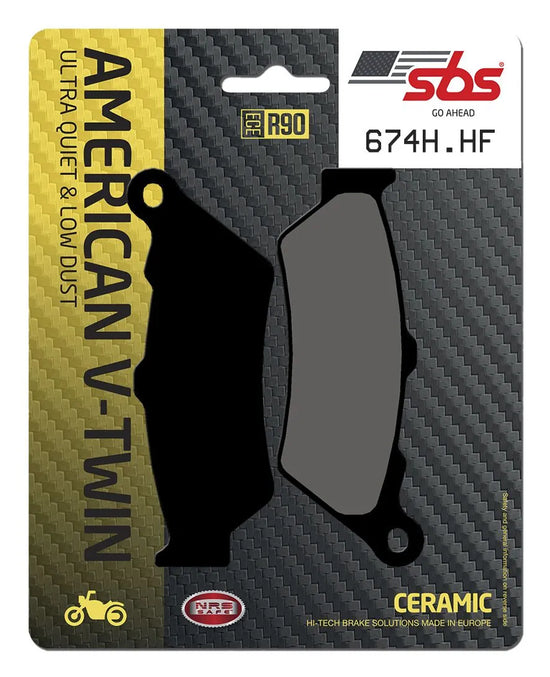 SBS Organic Front & Rear Brake Pads 674H.HF
