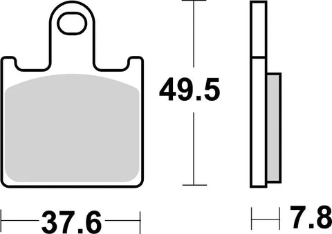 SBS Sintered Metal Front Brake Pads 838RST