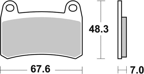 SBS Sintered Metal Front Brake Pads 933HS