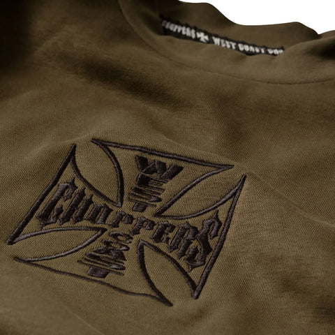 West Coast Choppers Parts Sweatshirt Olive Green